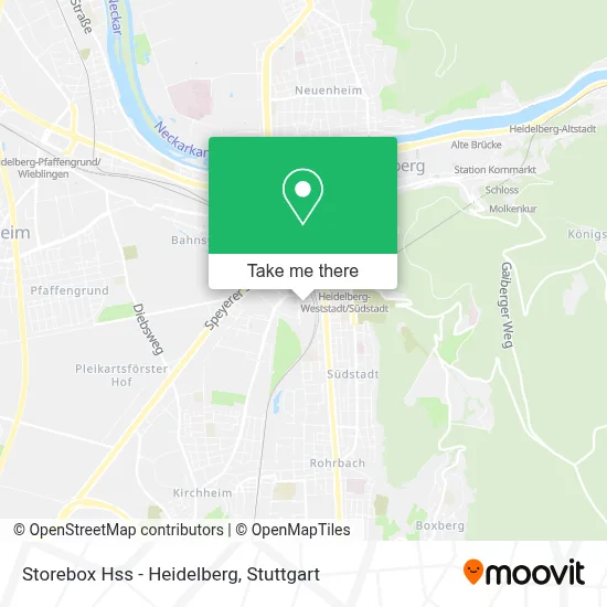 Storebox Hss - Heidelberg map