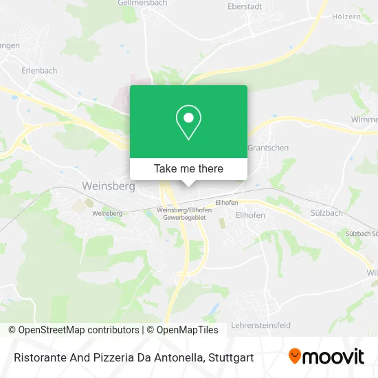 Ristorante And Pizzeria Da Antonella map