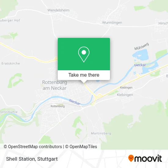 Shell Station map