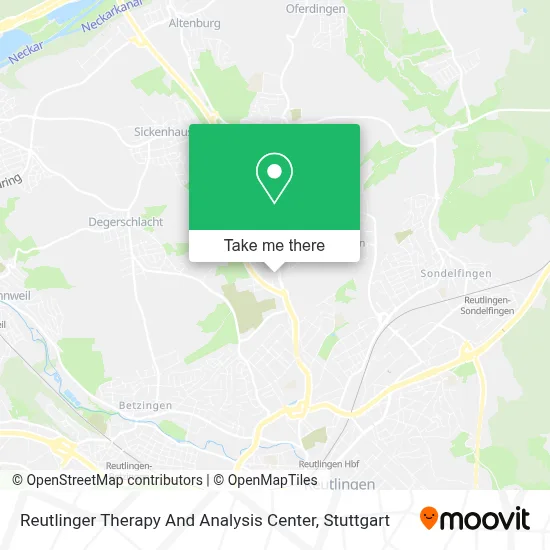 Reutlinger Therapy And Analysis Center map