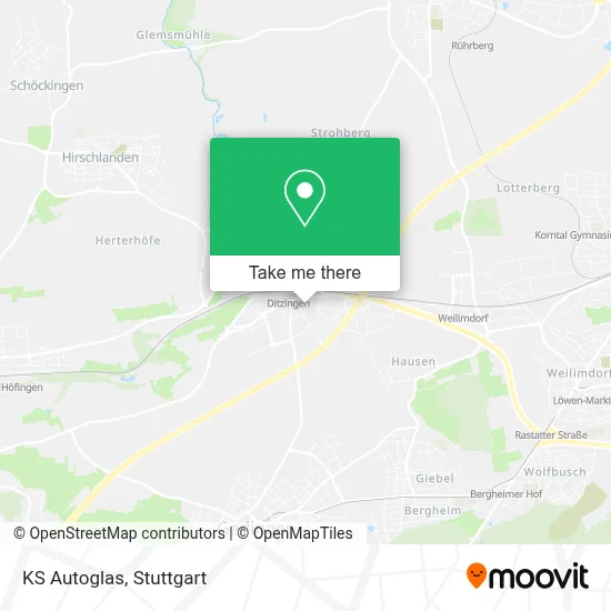 KS Autoglas map