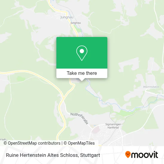 Ruine Hertenstein Altes Schloss map