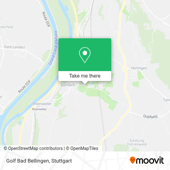 Golf Bad Bellingen map