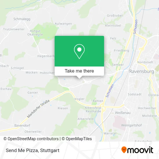 Send Me Pizza map