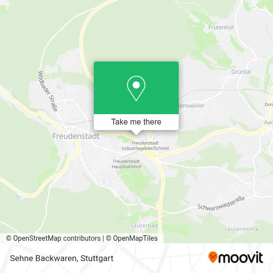 Sehne Backwaren map