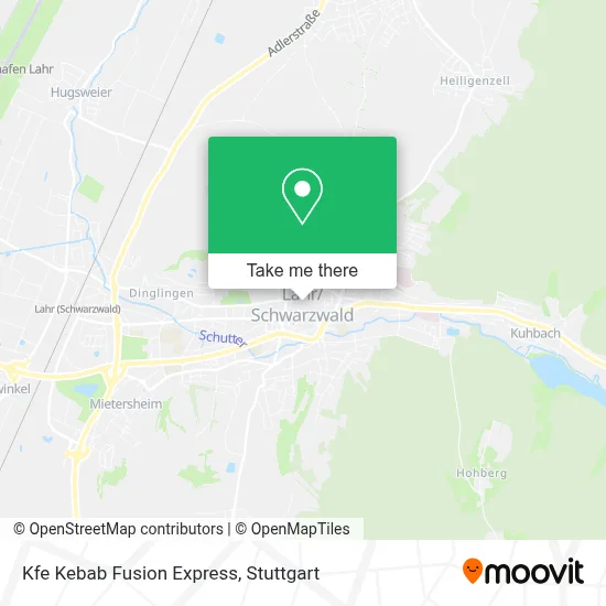 Kfe Kebab Fusion Express map