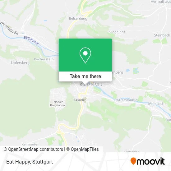 Eat Happy map