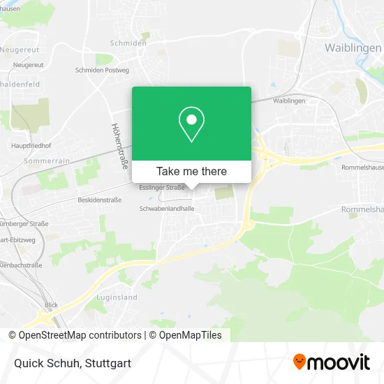 Quick Schuh map