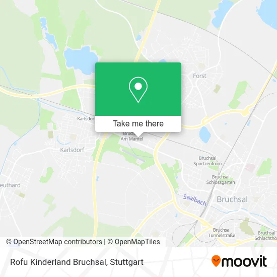 Rofu Kinderland Bruchsal map