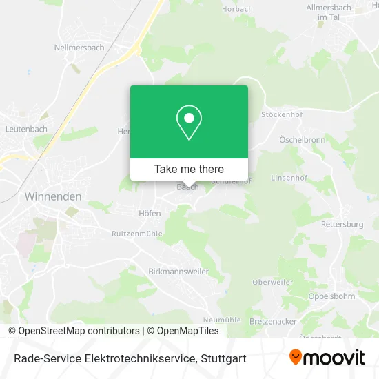 Rade-Service Elektrotechnikservice map