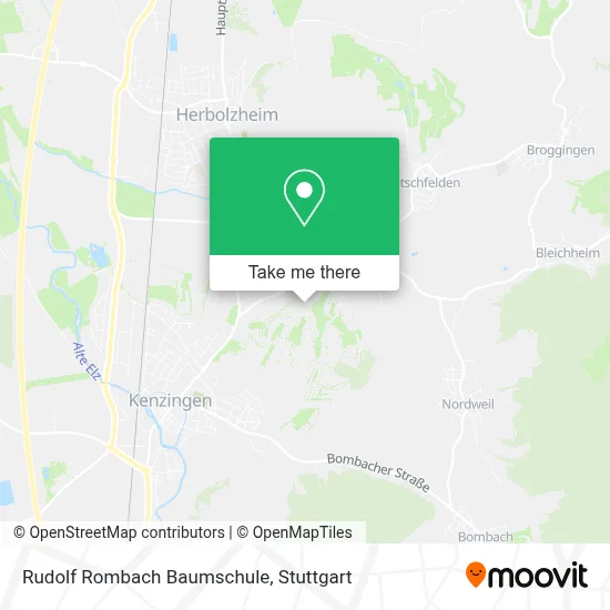 Rudolf Rombach Baumschule map