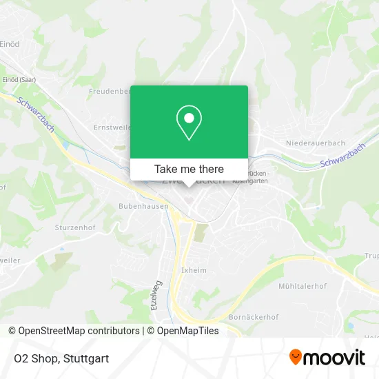 O2 Shop map