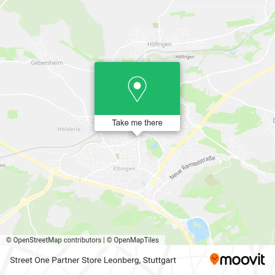 Street One Partner Store Leonberg map