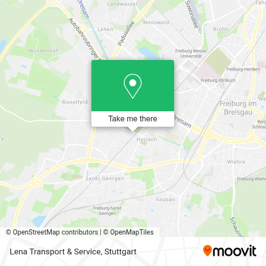 Lena Transport & Service map