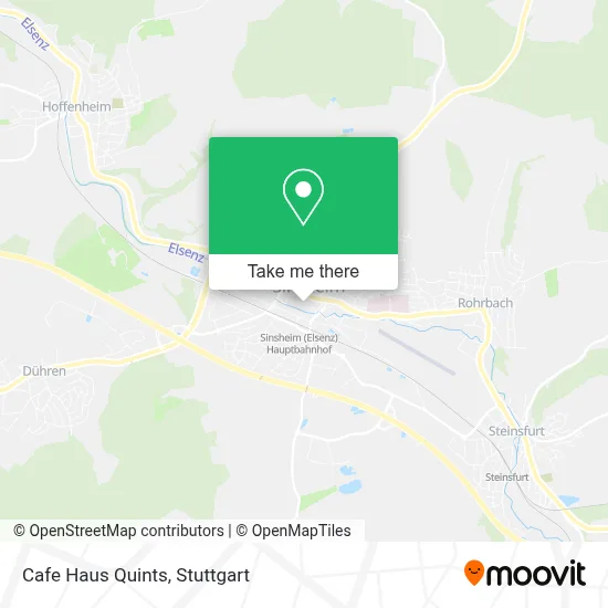 Cafe Haus Quints map
