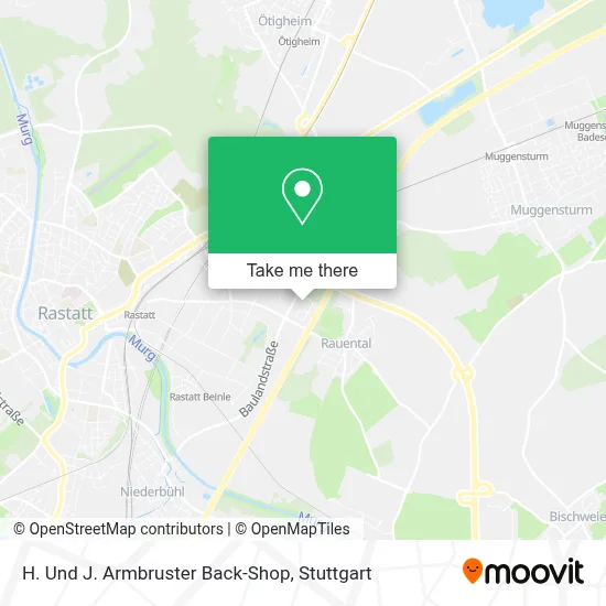 H. Und J. Armbruster Back-Shop map