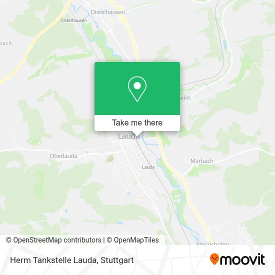 Herm Tankstelle Lauda map