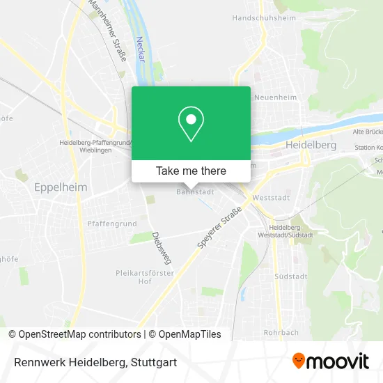 Rennwerk Heidelberg map