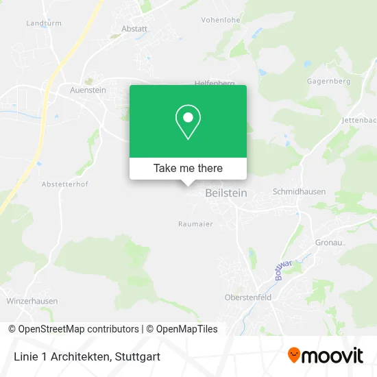 Linie 1 Architekten map