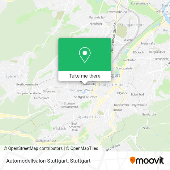 Automodellsalon Stuttgart map