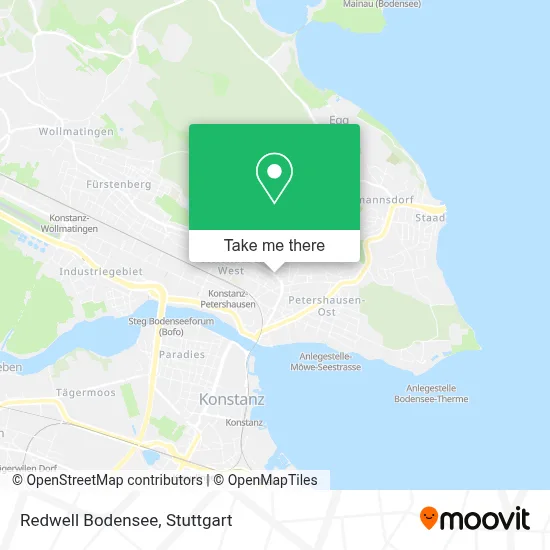 Redwell Bodensee map