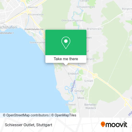 Schiesser Outlet map