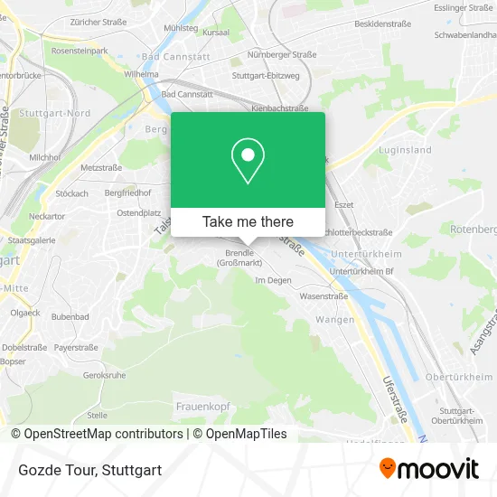 Gozde Tour map
