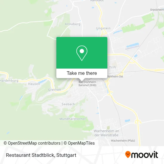 Restaurant Stadtblick map