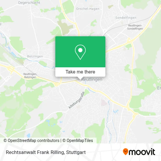 Rechtsanwalt Frank Rilling map