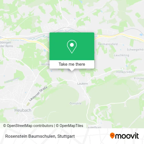Rosenstein Baumschulen map