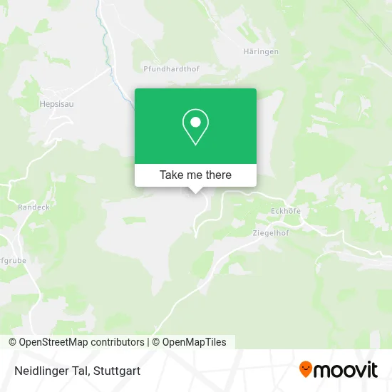 Neidlinger Tal map