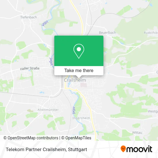 Telekom Partner Crailsheim map