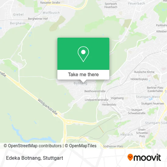 Edeka Botnang map