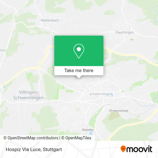 Hospiz Via Luce map