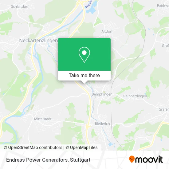 Endress Power Generators map