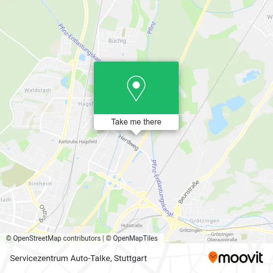 Servicezentrum Auto-Talke map