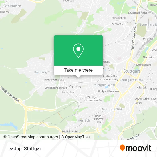 Teadup map