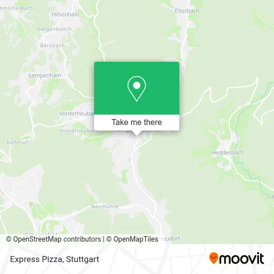 Express Pizza map