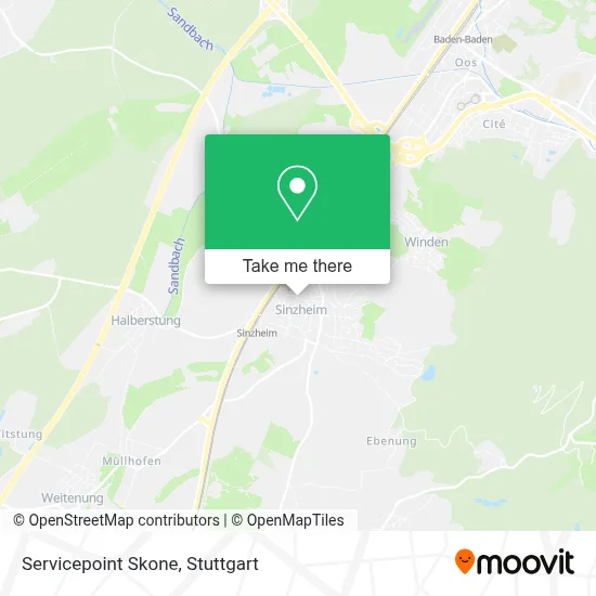 Servicepoint Skone map