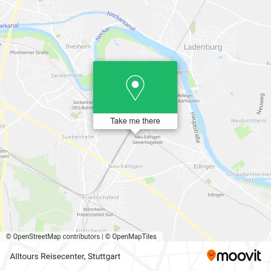 Alltours Reisecenter map