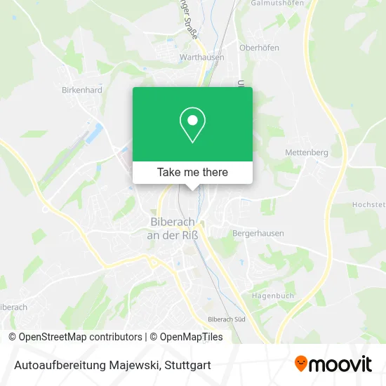 Autoaufbereitung Majewski map