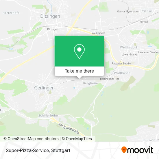 Super-Pizza-Service map