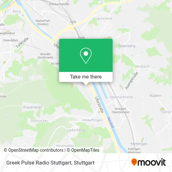 Greek Pulse Radio Stuttgart map