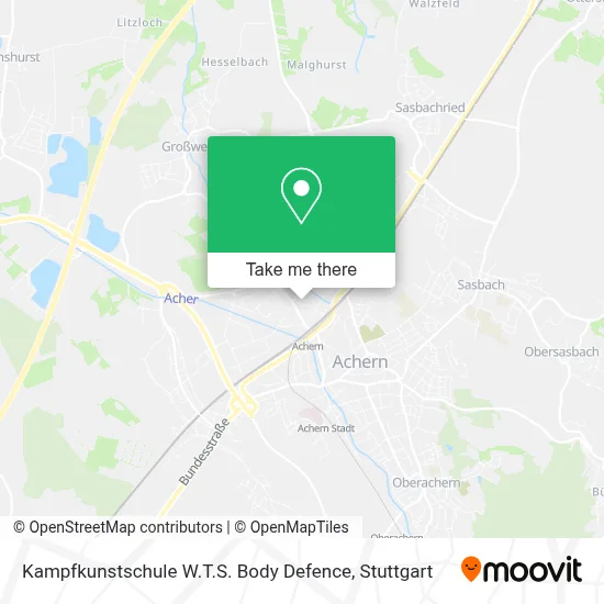 Kampfkunstschule W.T.S. Body Defence map