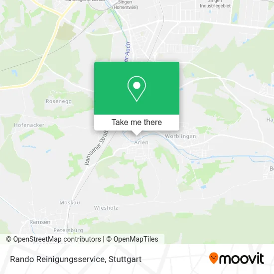 Rando Reinigungsservice map