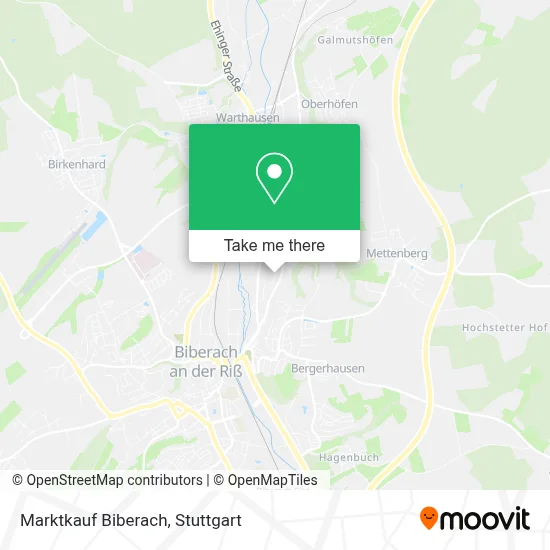 Marktkauf Biberach map