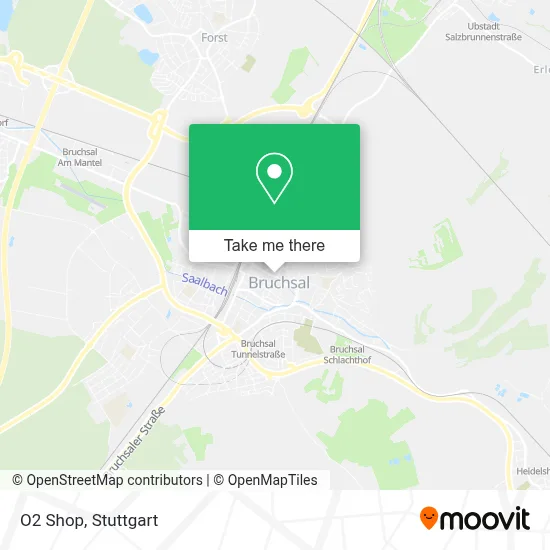 O2 Shop map