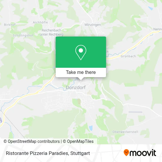 Ristorante Pizzeria Paradies map