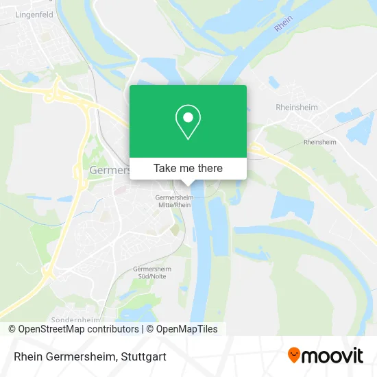 Rhein Germersheim map