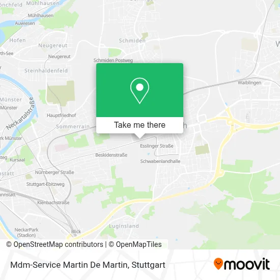 Mdm-Service Martin De Martin map